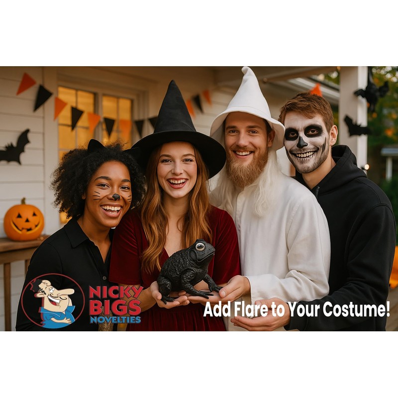 Nicky Bigs Novelties Morph Giant Rubber Black Witches Toad Halloween