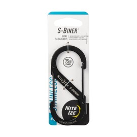 Nite-ize S-Biner Dual Carabiner Stainless Steel #4 S-Biner Dual Carabiner Stainless Steel #4 - Black, 4