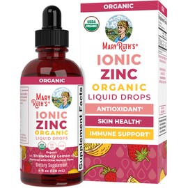 Suplementos de zinc para apoyo inmunológico  Zinc iónico para niños y adultos  Suplemento de zinc líquido  Suministro de 40 días  Sulfato de zinc