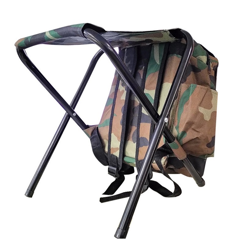 Backpack Chair 600D Oxford Cloth Reinforced Steel Pipe Large Storage