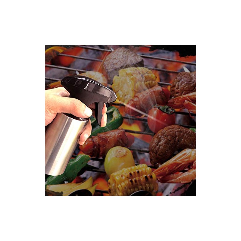 Arinda Stainless Steel Oil Spray Bottle Sprayer Portable for Kitchen
