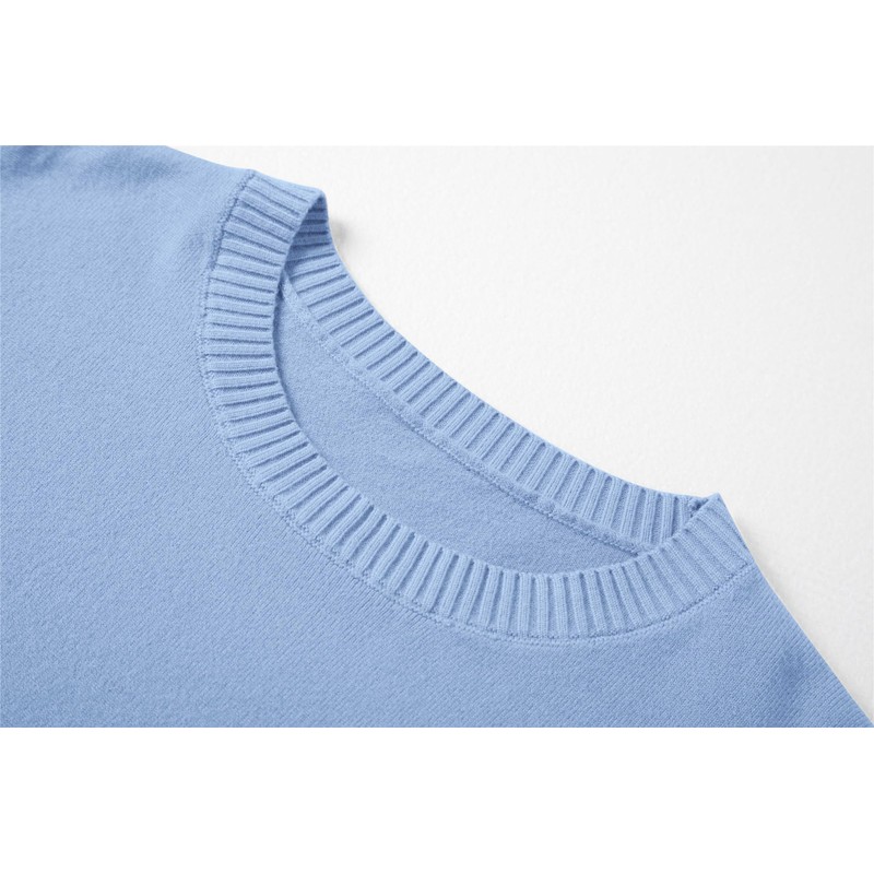 SANGTREE Jersey de Punto de Mezcla de Cachemira para Mujer,