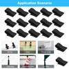APOMOONS 50 Pcs Under Desk Cable Management, Hook and Loop