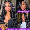 Wgfd 13x6 Lace Front Wigs Human Hair 180% Density Body