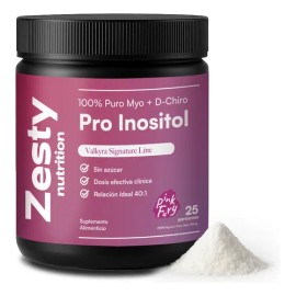 Zesty Nutrition Pro Inositol 100g Myo + D-chiro 40:1 Suplemento Mujer Para Pcos, Acné Hormonal, Ovulación Y Ciclos Irregulares Pink Fury