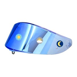 Logto Photochromic Visor Compatible With K6,K6S Helmet Transition Face Shield (K6,K6S Clear Blue To Ice Blue)