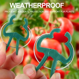 Yinghezu 30 Pcs Large 1-3/4 inch Plant Support Clips,Flower and Vine,Garden Tomato Plant Support Clips for Supporting Stems,Vines Grow Upright Climbing,Tool for Straightening,Tomato Cage,Trellis.