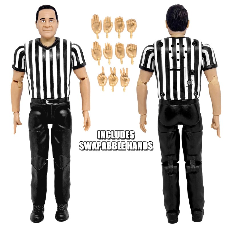 Figures Toy Company Wrestling Ring & Talking Wrestling Referee Figure