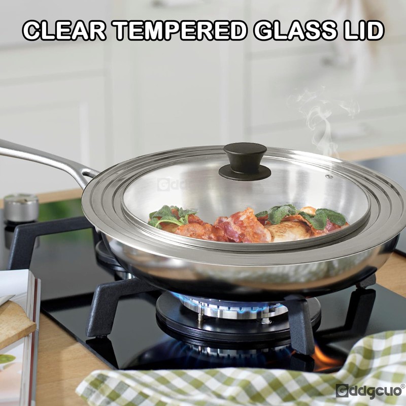 GDDGCUO 13-14-15 in Universal Pan Lid, Extra Large Stainless Steel