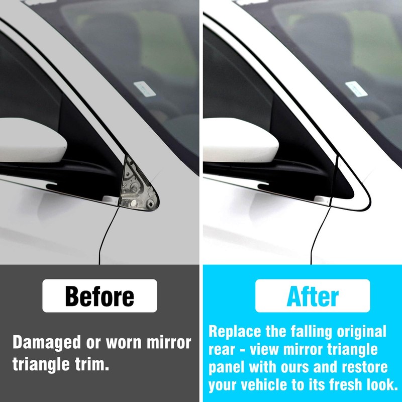 Jaronx Compatible with Chrysler 200 Side Mirror Trim Cover Corner
