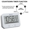 ALEENFOON Digital Bathroom Clock, IP54 Waterproof Shower Clock with Temperature