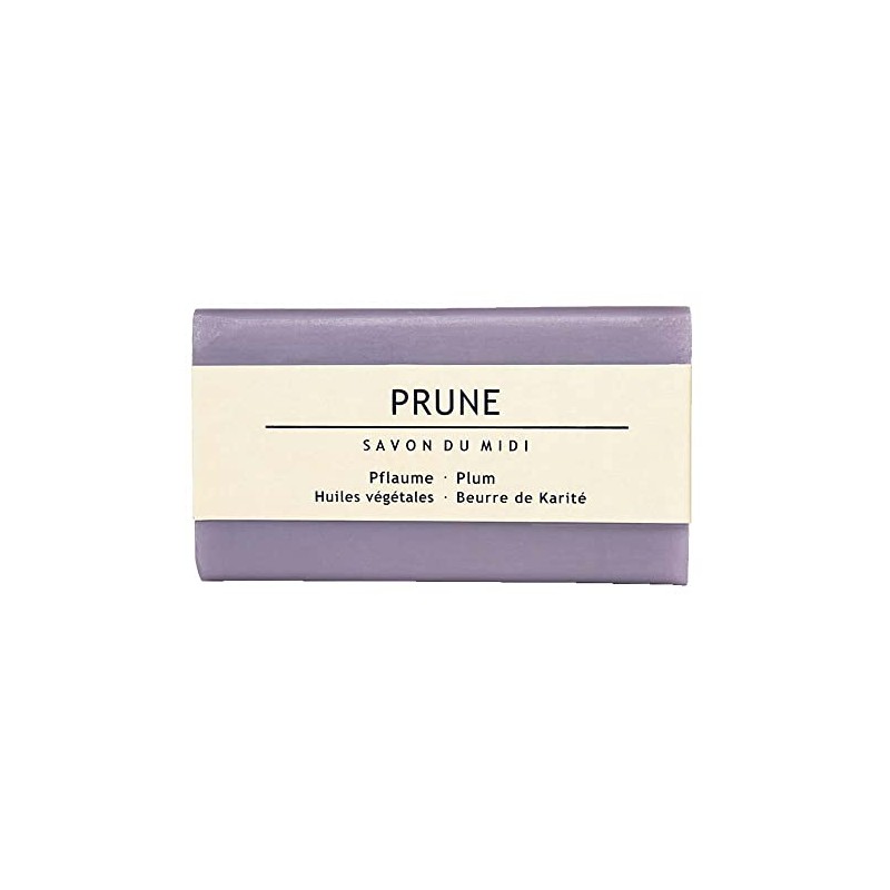 SAVON DU MIDI Soap with Karite Butter, Plum, 100 g