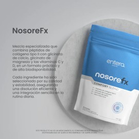 Entera NosoreFx, Colágeno Hidrolizado (Tipo II), Calcio, Magnesio, Vitaminas C y D3, 300g en polvo sin sabor