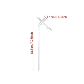 10Pcs Spray Foam Tubes Nozzle, Gap Filling Insulating Foam Spray Replacement Tube, DIY Foams Spray Accessory for DIY Spray Foam Clear
