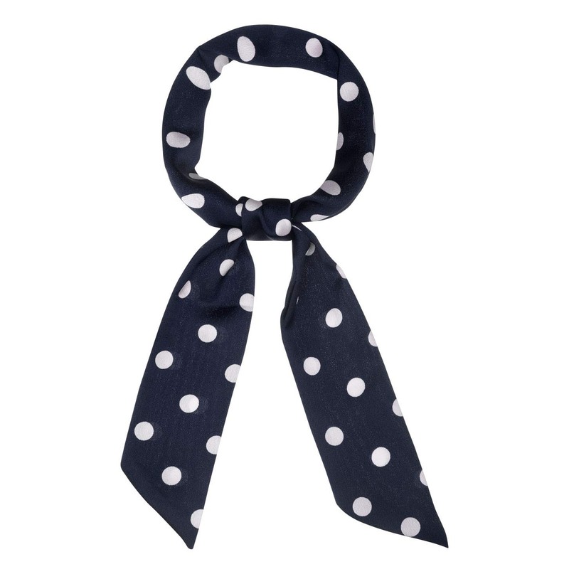 Allegra K Bowknot Scarf, Neckerchief, Rectangle, Thin Polka Dot, Hair