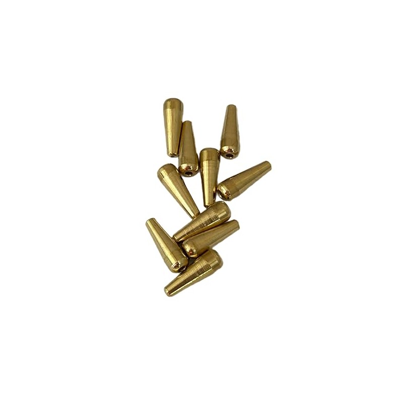 Tear Drop Brass Lure Bodies Solid Smooth Beads & Hex