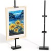 mipintura Stylish Tabletop Picture Frame Stand, Adjustable Metal Easel for