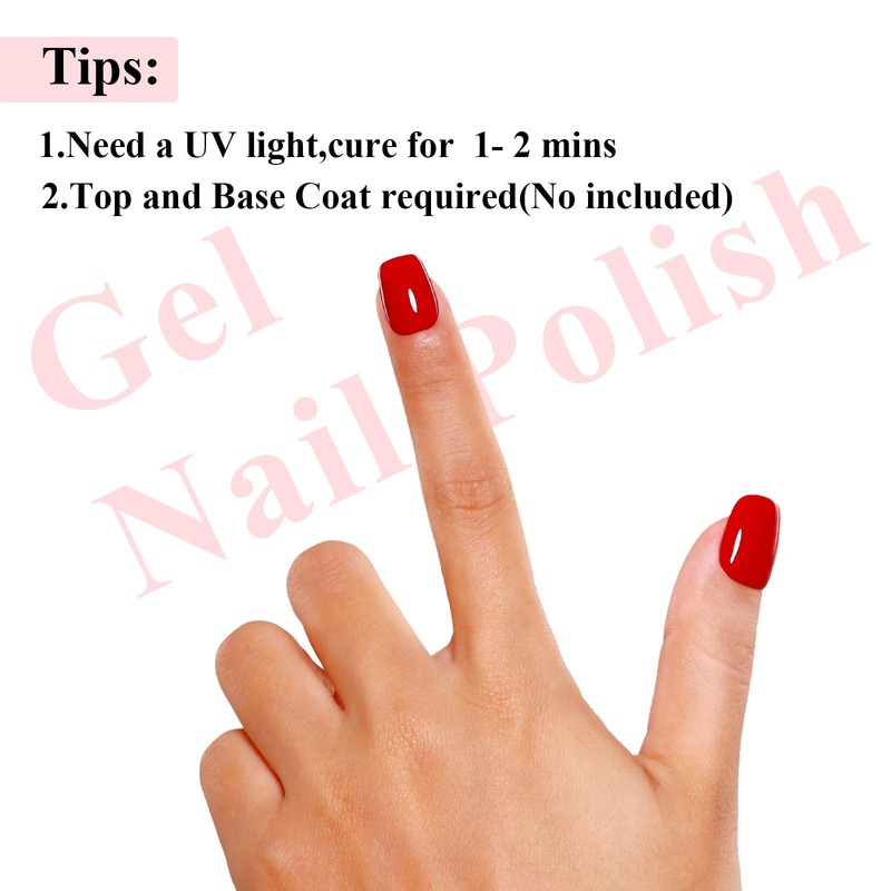Imtiti Pink Jelly Gel Nail Polish, Sheer Translucent UV Gel