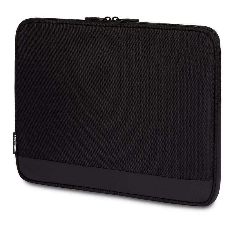 SwissGear Padded Zippered Laptop Sleeve, Micro-Twill Laptop Case with Fleece