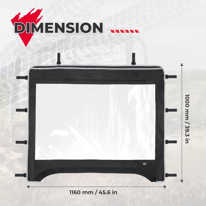 KEMIMOTO UTV Windshield Compatible with Kawasaki Mule 600 Mule 610