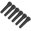 6pcs Ebony Acoustic Guitar Pins Pegs Guitar Parts Replacement Tool