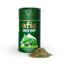 Afia - Dried Mint Seasoning | Dried Mint for Cooking, Mediterranean Pantry Spice for Middle Eastern Dishes, Meals and Cuisine | Premium Middle Eastern Spices (1pk, 0.7oz)