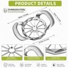 12-Slice Apple Cutter & Corer for Kitchen Prep – Stainless