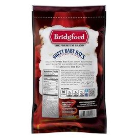 Bridgford Sweet Baby Ray’s Beef Jerky Roasted Garlic 10 oz Pack of 6 - Healthy Beef Jerky for Your Dietary Preferences - Ready-To-Eat High Protein Beef Jerky for On-the-Go Snacking and Busy Lifestyles