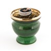Berk KH-512 Incense Burner Brass Enamel Green