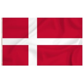 Storm&Lighthouse Denmark Flag Danish Flag European Flags 5ft x 3ft with Eyelets