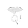 X-SHIYUN 4 Pack Traceless Wall Adhesive Hook，Rotate 360°Ceiling Adhesive Hook，Towel