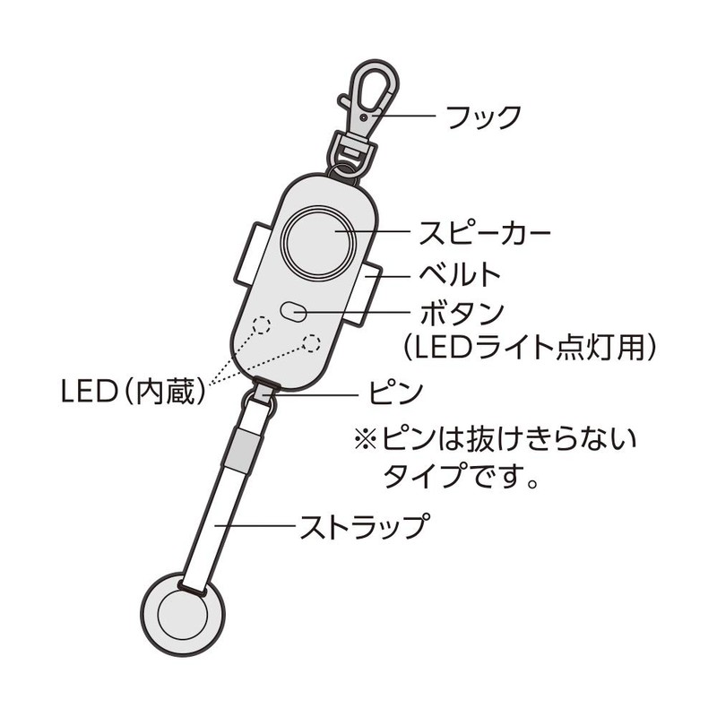 Debika 703557 Anti-theft Buzzer, Waterproof, Navy