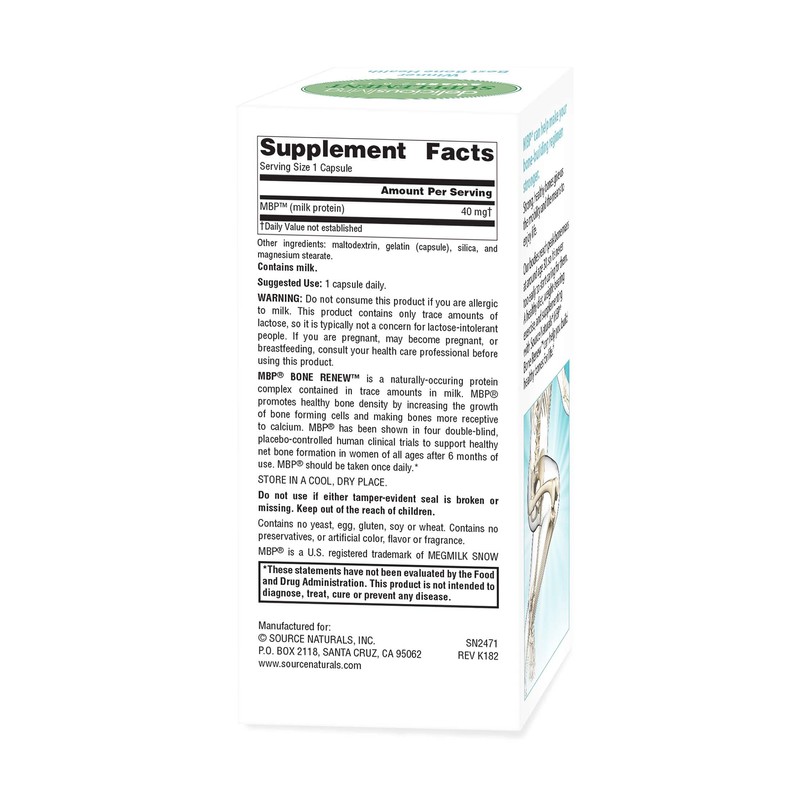 Source Naturals MBP Bone Renew - Milk Protein For Advanced