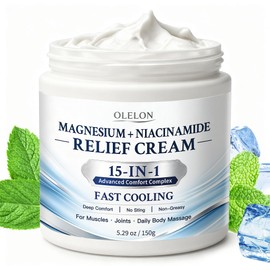Magnesium Niacinamide Freeze Relief Cream for Joints, Knees, Feet & Back