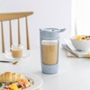 Electric Shaker Bottle 650mL USB Charging Portable Blue BPA Free