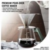 Aquach Pour Over Coffee Maker with Stainless Steel Filter &
