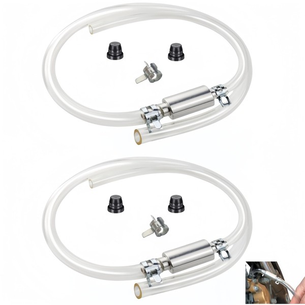 Brake Bleeder Hoser Kit,Brake Fluid Bleeding Tool Kit, One Way