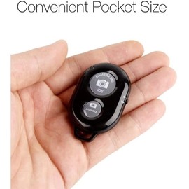 Wireless Bluetooth Camera Shutter Remote Control for Smartphones - Create Amazing Photos and Selfies - Compatible with all IOS and Android Devices with Bluetooth