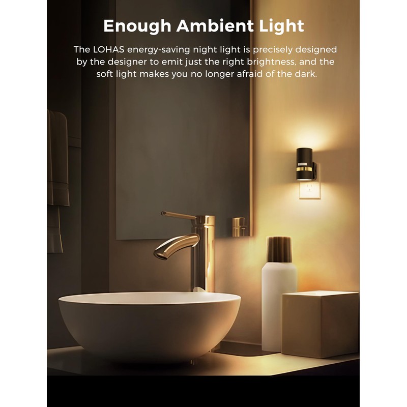 L LOHAS LED Night Light, Motion Sensor Night Light Plug