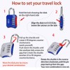 ABRAFOX Padlocks, Heavy Duty 4-Digit Re-settable Combination Codes Locks, Luggage