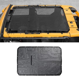 RAZPOY for Bronco Sunshade Mesh, Sun Shade Bikini Top Provides UV Sunshade Protection Compatible with 2021-2026 Ford Bronco Accessories 4-Door (Not Fit Bronco Sport)