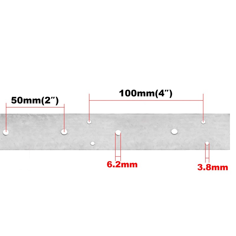GBGS 32ft Galvanized Perforated Strap Tie Brace,1-3/8" Width Steel Coil