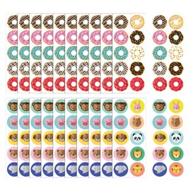 200 Animal Dessert Stickers, Reward Stickers for Kids, Scrapbooking Stickers, Water Cup Stickers, Decorative Stickers