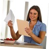 Operitacx 25pcs Transparent Kraft Paper Envelopes for Bank Legal Envelope