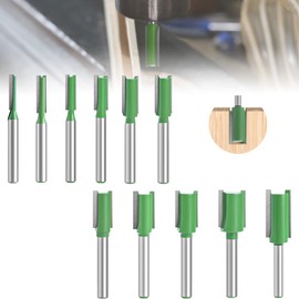11 Piece Milling Cutter for Router 6 mm Shank, Milling Cutter for Router, Multiple Sizes Cutter Set, for Wood Cutter Cutting Groove Milling