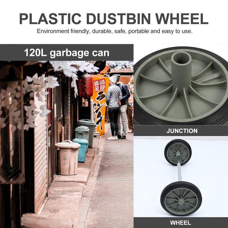 DOITOOL Trash Garbage bin Wheels Replacement Can Replacement Wheel Garbage