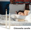 Ivory 10-inch Set of 8 Cone-Shaped Candles, Perfect for Dinner
