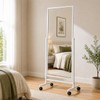 Full Length Mirror with Wheels, 65"x22" Freestanding Floor Mirror with