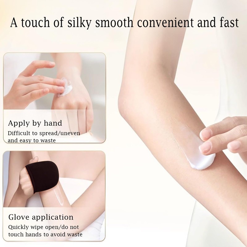 2 PCS Tanning Mitt Washable Self-tanning Application Mitt with Smooth