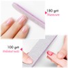Forever Speed Pack of 50 Nail Files 180/100 Double-Sided Sanding